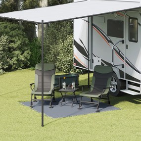 vidaXL Accesoriu Cort Albastru-Gri Poliester 200 x 200 cm Dreptunghiular