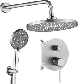 Set de dus incastrat Rea Lungo Stripe Nickel Brush + BOX