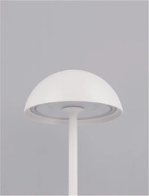 Lampa LED portabila iluminat exterior decorativ ROSE alba