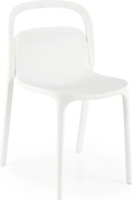 Scaun K490, alb, polipropilena, 46x55x80 cm