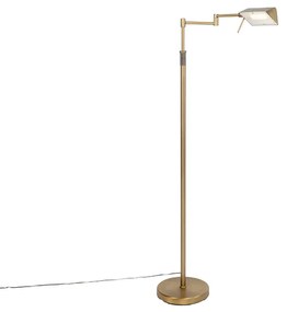 Lampă de podea design bronz, inclusiv LED cu dimmer tactil - Notia