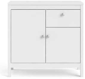 Comodă albă joasă 82x80 cm Madrid – Tvilum