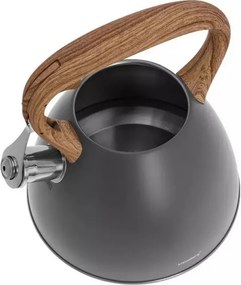 Resigilat: Ceainic cu fluier Klausberg KB 7297, 3 litri, Inductie, Otel inoxidabil, Gri