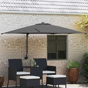 vidaXL Parasol de Grădină Antracit 248.5 x 247.5 x 160 cm țesătură