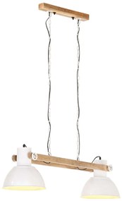 vidaXL Lampă suspendată industrială, 25 W, alb, 109 cm, E27