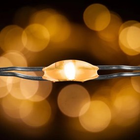 Set de 2 bucăți fire luminoase, 50 LED, alb cald