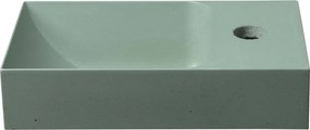 Chiuvetă mică pentru WC verde-mentă din beton 31x17 cm Piccolino – Sapho