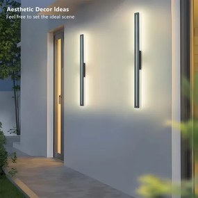 Brilagi - Aplică LED de exterior LINEO LED/24W/230V 3000K IP65 antracit