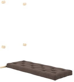 Fotoliu maro închis cu tapițerie din catifea reiată Hooked – Karup Design