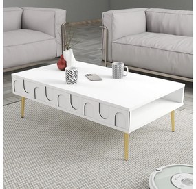 Măsuță de cafea Bipemu 1 (alb + auriu) . 1093324