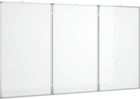 vidaXL Tablă magnetică pliabilă, alb, 120x80x1,7 cm, aluminiu