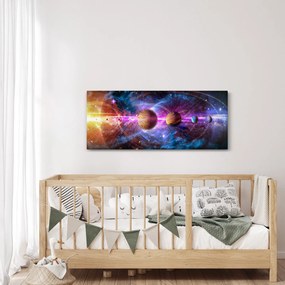 Tablou - Sistemul solar (120x50 cm)