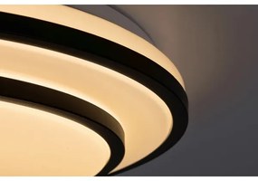 Rabalux 2130 - Plafonieră LED dimabilă LUPITA, 40W/230V, neagră, cu telecomandă