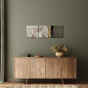 Tablou - Trunchiul copacului colaj 2 (cu ceas) (90x30 cm)