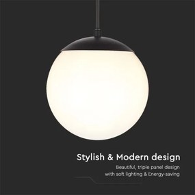 Lustră de exterior pe lanț 1xE27/60W/230V IP44 negru