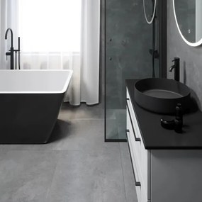 BATH DELUXE 06-040-16-02-00 - Lavoar pentru blat LJORDAL, Ø 40 cm, oțel/negru