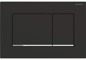 Placa de actionare Geberit Sigma 30 negru mat lacuit/crom - GEB115.883.14.1