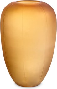 Vas decorativ din sticla design LUX Zenna M, amber