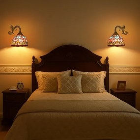 Brilagi - Aplică de perete Tiffany LORAS din vitralii 1xE27/40W/230V