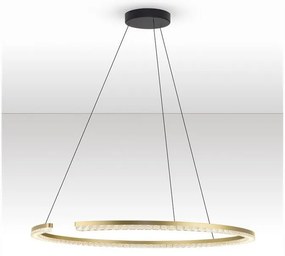 Lustra circulara aluminiu auriu GREAMY D-85cm