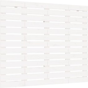 vidaXL Tăblie de pat pentru perete, alb, 96x3x91,5 cm, lemn masiv pin