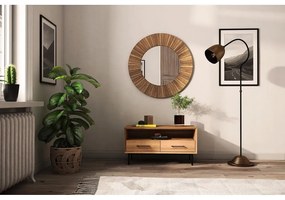 Comodă TV din lemn de stejar 90x50 cm Abies – The Beds