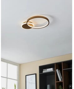 Plafonieră LED dimabilă GAFARES LED/15W/230V auriu Eglo 900423 + telecomandă
