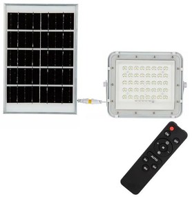 Proiector LED solar de exterior LED/6W/3,2V IP65 4000K alb + telecomandă