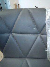 OFERTA Scaun de birou gri AVOLA din piele ecologica II. calitate