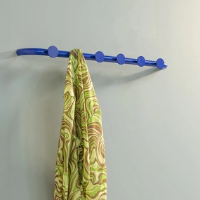 Cuier de perete albastru din metal 75 cm Retro – Spinder Design