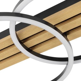 Brilliant - Plafonieră LED reglabilă CALMA, 21W, 230V, neagră