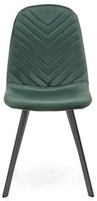 Scaun de bucaterie Paige, verde/negru
