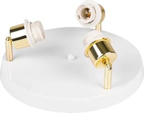 Corp de iluminat tip spot ELEN 3xE27/35W/230V alb/auriu