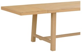 Extensie blat din lemn de stejar lustruit pentru masa de dining Rowico Brooklyn