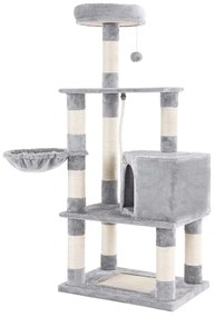 Ansamblu de joaca pentru pisici Gri deschis H 148 cm