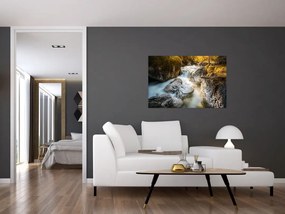 Tablou - Râul din pădure (90x60 cm)