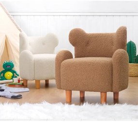 Fotoliu pentru copii TOBI, alb