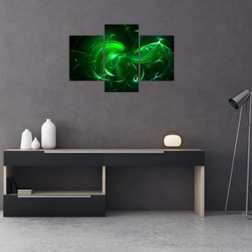 Tablou - abstracție verde (90x60 cm)