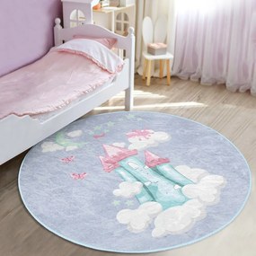 Covor pentru copii albastru deschis ø 120 cm Comfort – Mila Home