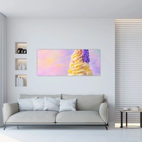 Tablou - Înghețată cu lavandă (120x50 cm)