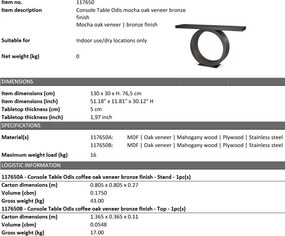 Consola design LUX Odis