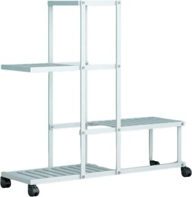 Etajera MAVERO, alb, metal, 63x23x62 cm