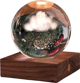 Decorațiune luminoasă maro închis cu USB Amber – Gingko