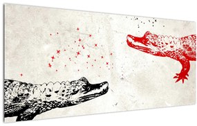 Tablou - Crocodili (120x50 cm)