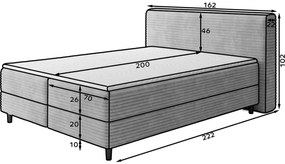 Pat continental Cortiko 140x200 cm Modullo 40