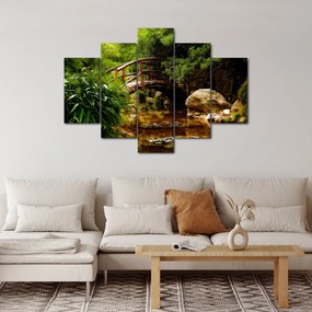 Tablou - Pod prin râu (150x105 cm)