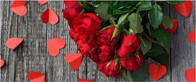 Tablou - cu buchet de flori (120x50 cm)