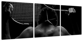 Tablou - Jucătorul de tenis (cu ceas) (90x30 cm)