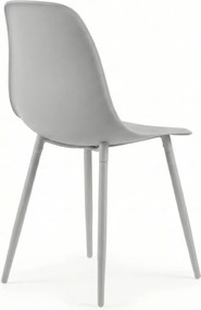 Scaun bucatarie OSAKA plastic, gri deschis