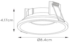 Corp de iluminat pentru baie Lucide 09923/01/31 ZIVA 1xGU10/50W/230V IP44 alb